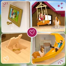 SCHLEICH 42785 Lakeside lakóház istállóval és lovakkal