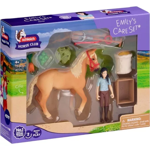 SCHLEICH 42797 Emily lóápoló készlete