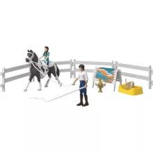 SCHLEICH 42799 Kim lovastorna lovaglókészlete