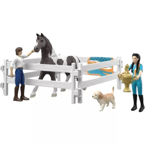 SCHLEICH 42799 Kim lovastorna lovaglókészlete