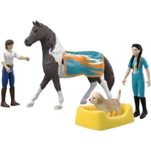 SCHLEICH 42799 Kim lovastorna lovaglókészlete