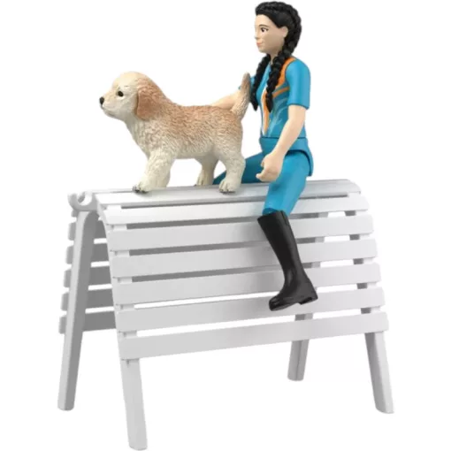 SCHLEICH 42799 Kim lovastorna lovaglókészlete