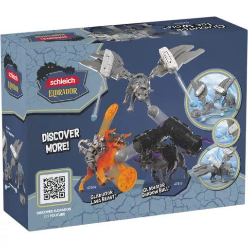 SCHLEICH 42815 Gladiátor jégfarkas kilövővel