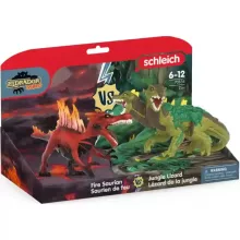 Schleich 70834 Tűzsárkány vs. Dzsungelgyík csatája