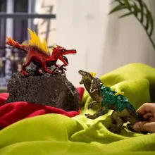 Schleich 70834 Tűzsárkány vs. Dzsungelgyík csatája