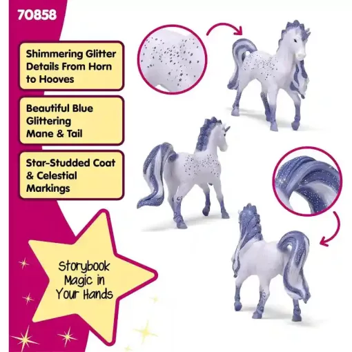 Schleich 70858 Kozmosz, az egyszarvú csődör