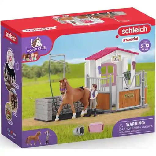 Schleich 72177 Lómosó és istálló hannoveri kancával