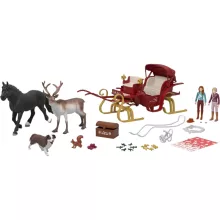 SCHLEICH 99179 Karácsonyi szánkózás nagy adventi kalendárium, naptár