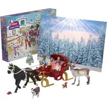 SCHLEICH 99179 Karácsonyi szánkózás nagy adventi kalendárium, naptár