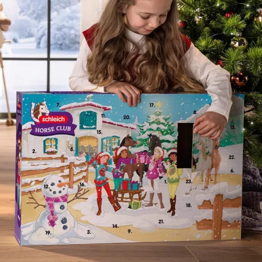 SCHLEICH 99179 Karácsonyi szánkózás nagy adventi kalendárium, naptár