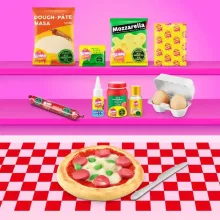 Slime Mart Pizza játékszett