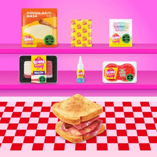 Slime Mart bevásárlókocsis készlet ételekkel