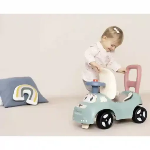 Smoby 2 az 1-ben cicás bébitaxi és járássegítő dudával