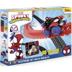   Smoby FleXtreme Miles Morales - Pókember kezdőkészlet autóval és pályával