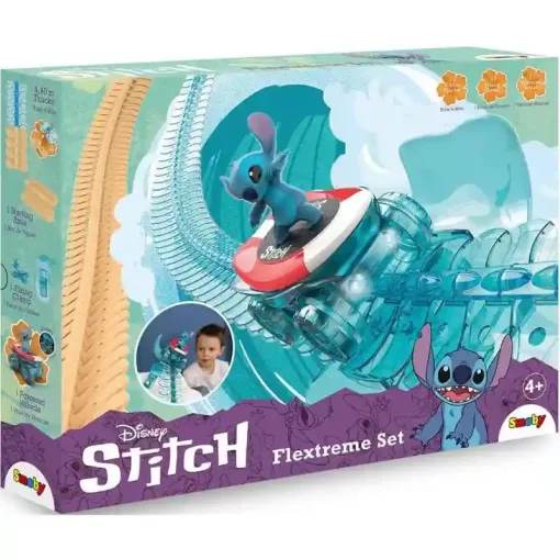 Smoby FleXtreme Disney - Stitch kezdőkészlet járművel és pályával