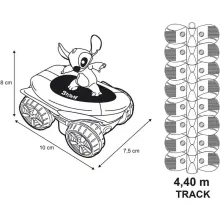 Smoby FleXtreme Disney - Stitch kezdőkészlet járművel és pályával