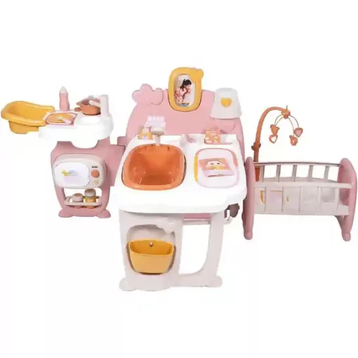 Smoby Baby Nurse 3 az 1-ben nagy babacenter játékbabáknak