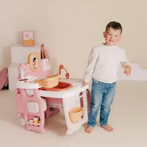 Smoby Baby Nurse 3 az 1-ben nagy babacenter játékbabáknak