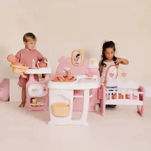 Smoby Baby Nurse 3 az 1-ben nagy babacenter játékbabáknak