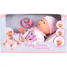 Ivy & Lily Baby Emma interaktív grimaszoló játékbaba