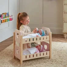 Ivy & Lily fa emeletes kiságy játékbabáknak