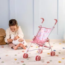 Ivy & Lily összecsukható fémvázas babakocsi játékbabáknak