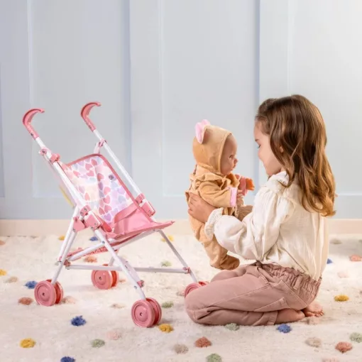 Ivy & Lily összecsukható fémvázas babakocsi játékbabáknak