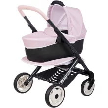 Smoby Maxi-Cosi 3 az 1-ben rózsaszín fémvázas babakocsi játékbabáknak