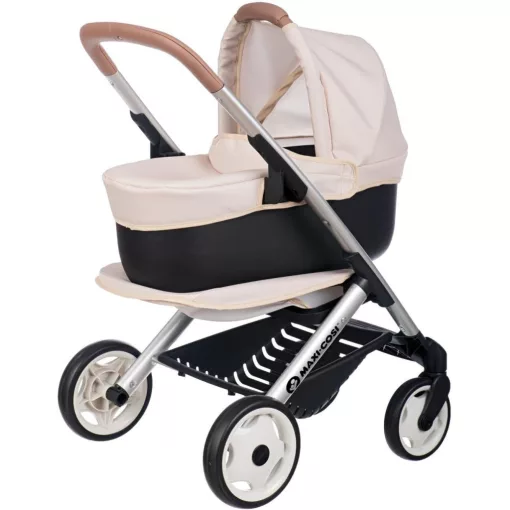Smoby Maxi-Cosi 3 az 1-ben bézs fémvázas babakocsi játékbabáknak
