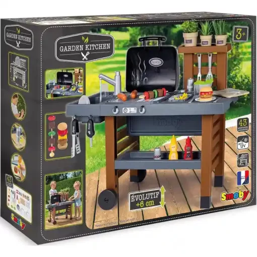 Smoby nagy játék grillsütő készlet 43db kiegészítővel