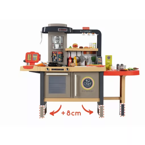 Smoby 312303 Chef Corner 2 az 1-ben játékkonyha és étterem