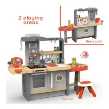 Smoby 312303 Chef Corner 2 az 1-ben játékkonyha és étterem