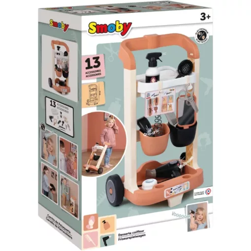 Smoby Gurulós fodrászkocsi kiegészítőkkel