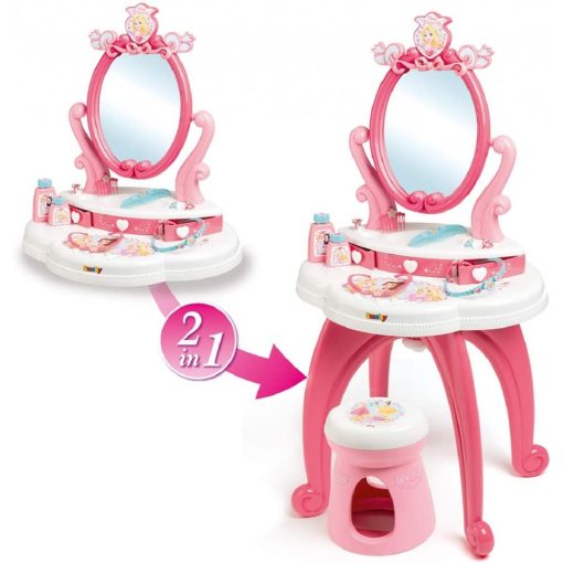Smoby 320222 Disney Princess hercegnős pipereasztal székkel