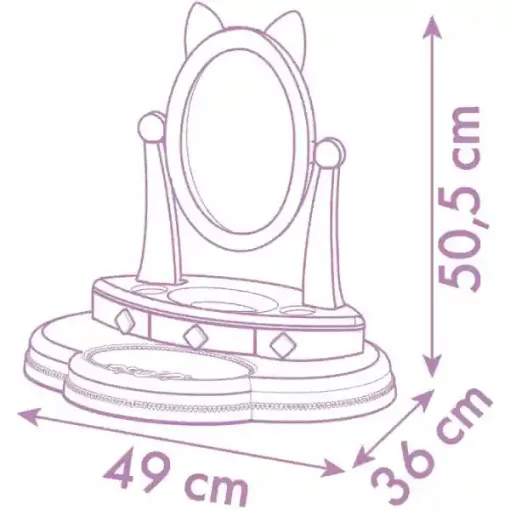 Smoby Gabi babaháza pipere készlet, Gabby's Dollhouse, kozmetikai szett