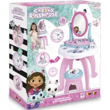 Smoby Gabi babaháza pipereasztal székkel, Gabby's Dollhouse, kozmetikai szett, asztal és szék