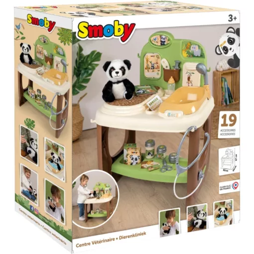 Smoby Állatorvosi rendelő plüss pandával
