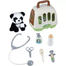 Smoby Állatorvosi kocsi plüss pandával