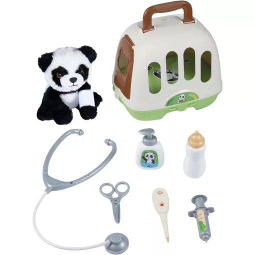 Smoby Állatorvosi kocsi plüss pandával