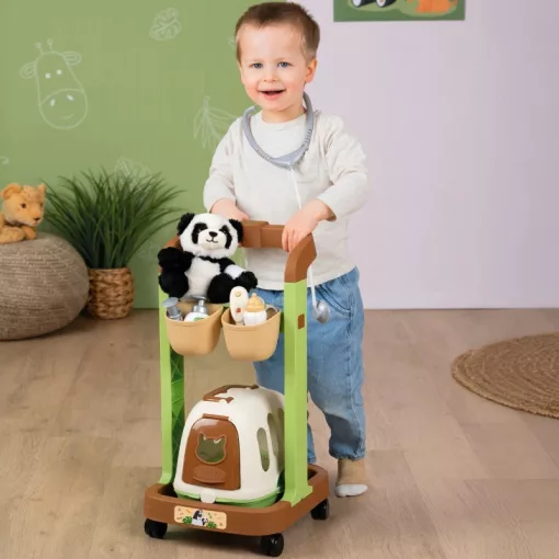 Smoby Állatorvosi kocsi plüss pandával