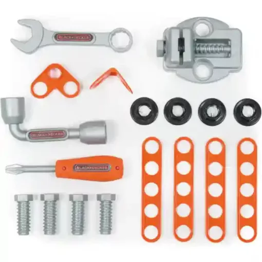 Smoby Black & Decker 3 az 1-ben játék szerelőkocsi szerszámosládával és szerszámokkal