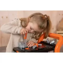 Smoby Black & Decker 3 az 1-ben játék szerelőkocsi szerszámosládával és szerszámokkal