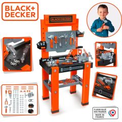   Smoby Black & Decker Bricolo One játék szerelőasztal 79db kiegészítővel