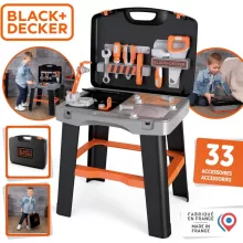 Smoby Black & Decker hordozható játék szerelőasztal szerszámokkal