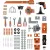   Smoby Black & Decker Bricolo Builder játék szerelőasztal 87db kiegészítővel és daruval