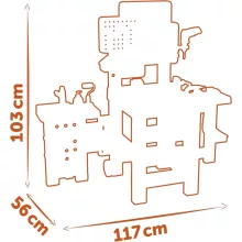 Smoby Black & Decker Mega Center játék szerelőasztal 113 kiegészítővel