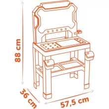 Smoby Black & Decker Bricolo játék szerelőasztal 78db kiegészítővel