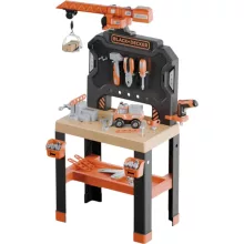 Smoby Black & Decker Bricolo Builder játék szerelőasztal daruval