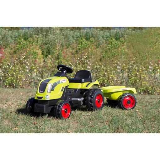 Smoby 710114 Claas Farmer XL pedálos traktor utánfutóval