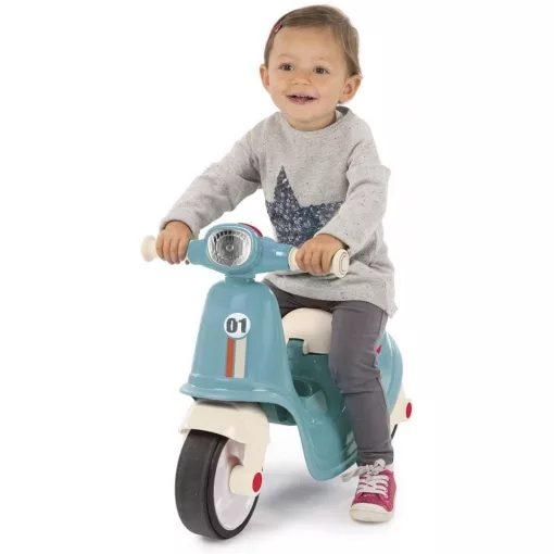 Smoby 721006 Lábbal hajtós játék motor - kék